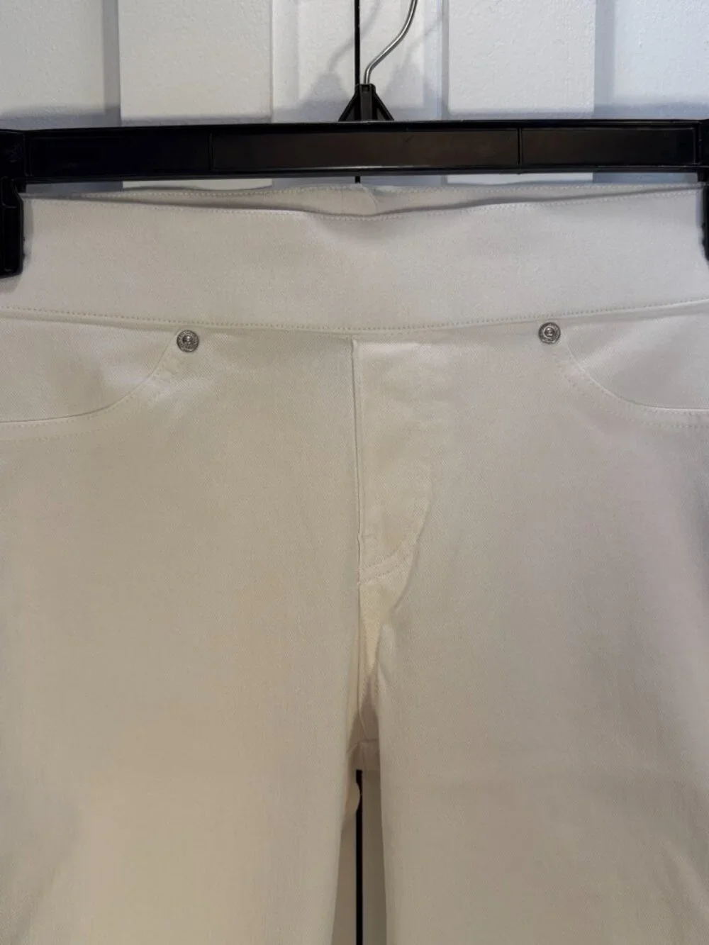 Simply Vera Vera Wang Women's Simply Vera White Bermuda Shorts M - Picture 4 of 12